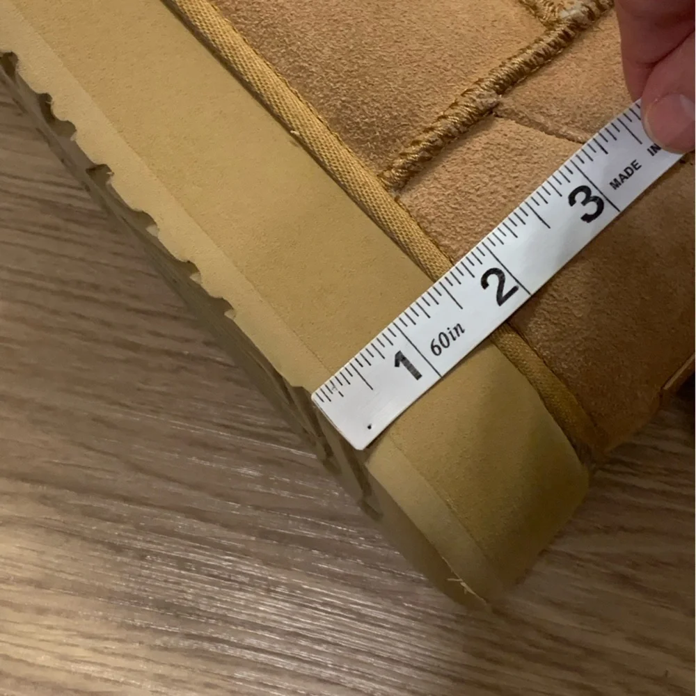 UGG Classic Ultra Mini Platform Boots in Chestnut Size 10 - Picture 14 of 16